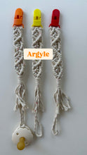 Load image into Gallery viewer, Macrame Pacifier Clips