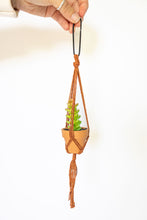 Load image into Gallery viewer, Mini macrame plant hangers for car