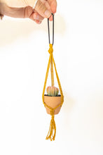 Load image into Gallery viewer, Mini macrame plant hangers for car