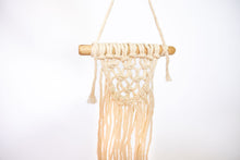 Load image into Gallery viewer, Mini macramé wall hanging, tiny macramé hanging, boho ornament