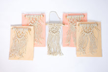 Load image into Gallery viewer, Mini macramé wall hanging, tiny macramé hanging, boho ornament