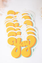 Load image into Gallery viewer, YAY sticker- clear