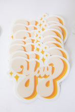Load image into Gallery viewer, YAY sticker- clear