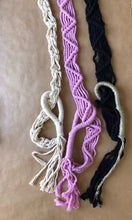 Load image into Gallery viewer, Macrame yoga mat carrier/strap, roller skate leash for Chara