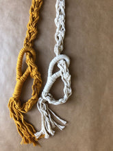 Load image into Gallery viewer, Macrame yoga mat carrier/strap, roller skate leash for Chara
