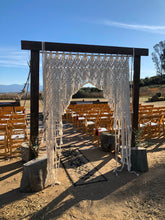 Load image into Gallery viewer, Macrame wedding back drop- rental