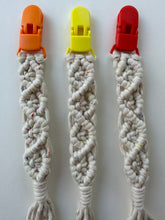 Load image into Gallery viewer, Macrame Pacifier Clips
