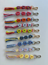 Load image into Gallery viewer, New floral macrame keychains
