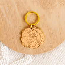 Load image into Gallery viewer, Peony keychains- two styles
