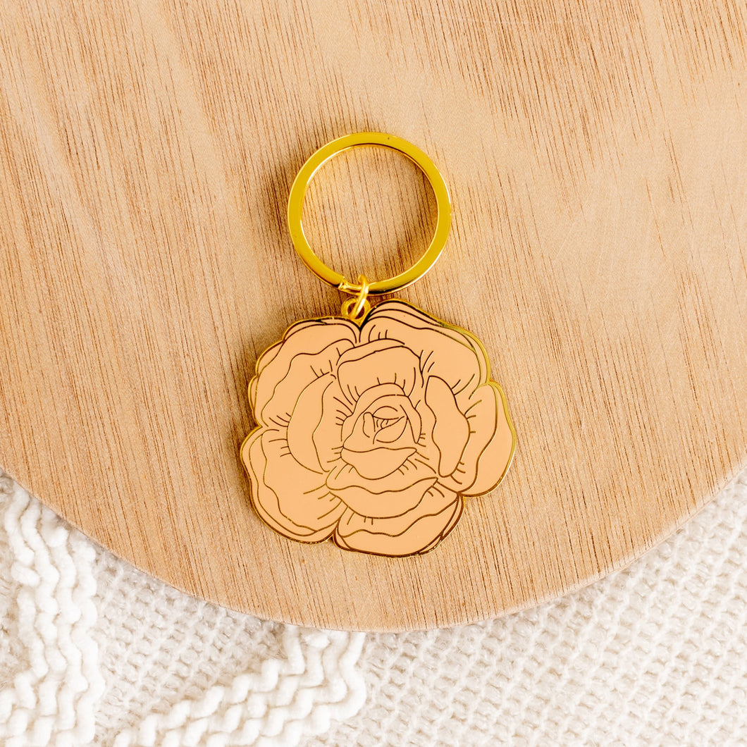 Peony keychains- two styles