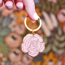 Load image into Gallery viewer, Peony keychains- two styles
