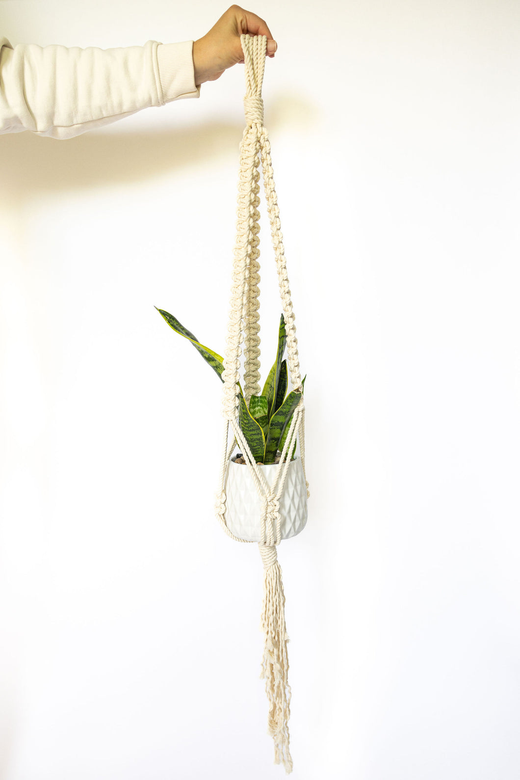 Sign to be mine macrame plant hanger